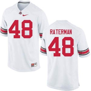 NCAA Ohio State Buckeyes Men's #48 Clay Raterman White Nike Football College Jersey BZF6145RS